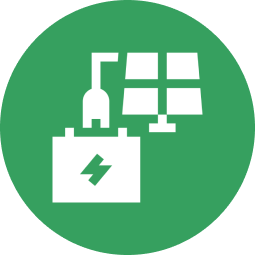 Green energy symbol