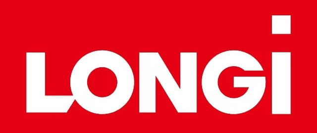 Partial red logo with bold white letters.